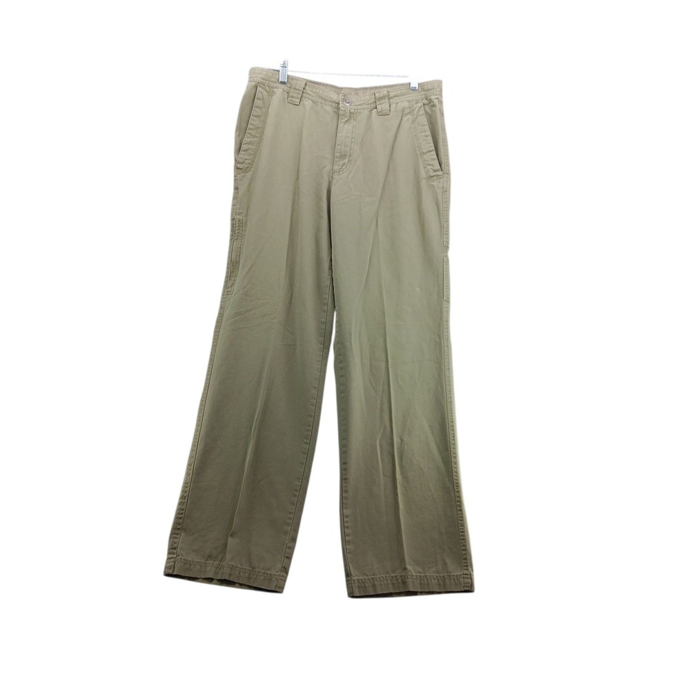 Colombia Omni Shield Men's Size 34"X30" Flat Front Green‎ Khaki Cargo Pants